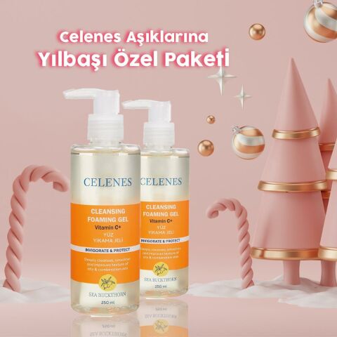 Celenes By Sweden Yılbaşı Paketi Sea Buckthorn Temizleme Jeli 250 ml x 2