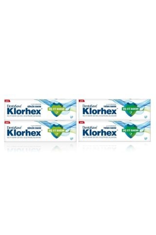 Dentasave Klorhex Diş Macunu Yoğun Bakım 75 ml x 2 ve Günlük Bakım 75 ml x 2