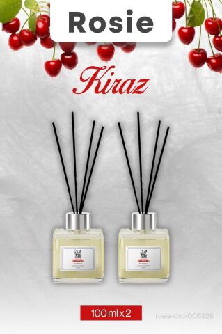 2 Adet Kiraz Rosie Çubuklu Oda Kokusu 100 ml