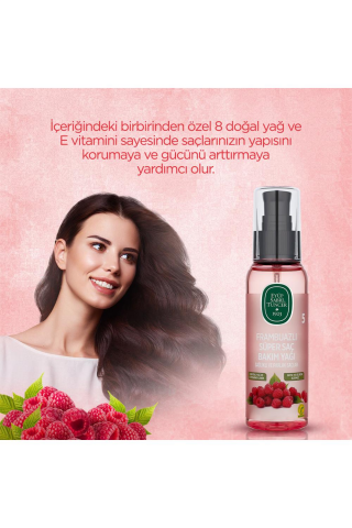 Eyüp Sabri Tuncer Frambuazlı Saç Yağı 100ml, Şampuan 500 ml, Tonik 500 ml ve ROSIE