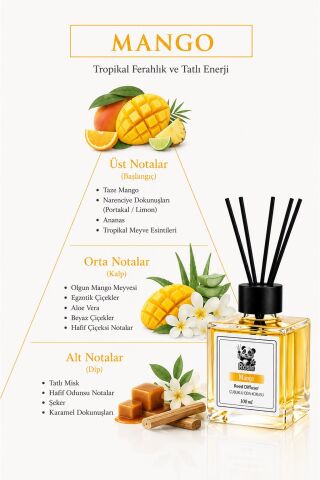 ROSIE Mango Reed Diffuser Çubuklu Oda Kokusu 100 ml