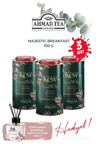 3 Kutu 100 G Kew Garden Majestic English Breakfast ve Oda Kokusu