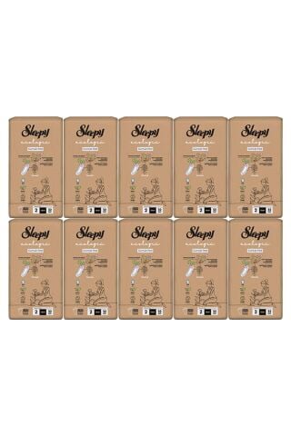 Sleepy 32'li Ecologic Premium Plus Günlük Ped Uzun 10 Paket Ped