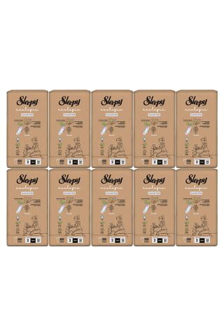 Sleepy 32'li Ecologic Premium Plus Günlük Ped Uzun 10 Paket Ped