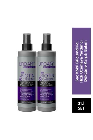 Urban Care Expert Biotin & Kafein Sprey Tonik 200 ml x 2