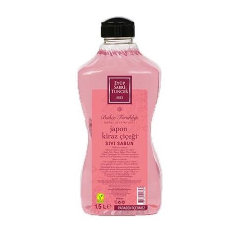 Eyüp Sabri Tuncer Doğal Zeytinyağlı Sıvı Sabun Japon Kiraz Çiçeği 1500 ML