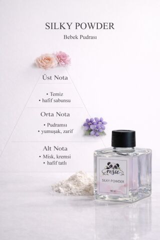 ROSIE Pudra Reed Diffuser Çubuklu Oda Kokusu 100 ml