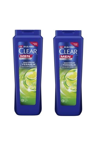 Clear Men Kepeğe Karşı Etkili Şampuan Maksimum Ferahlık Limon Özlü 485 ML x 2