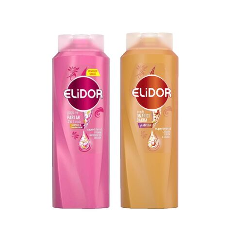 Elidor Superblend 2'si 1 Arada Şampuan ve Saç Bakım Kremi Güçlü Parlak ve Şampuan Onarıcı Bakım