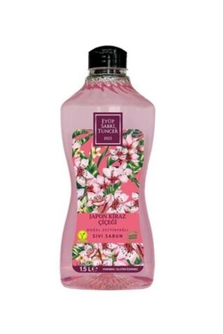 Eyüp Sabri Tuncer Doğal Zeytinyağlı Sıvı Sabun Japon Kiraz Çiçeği 1500 ML