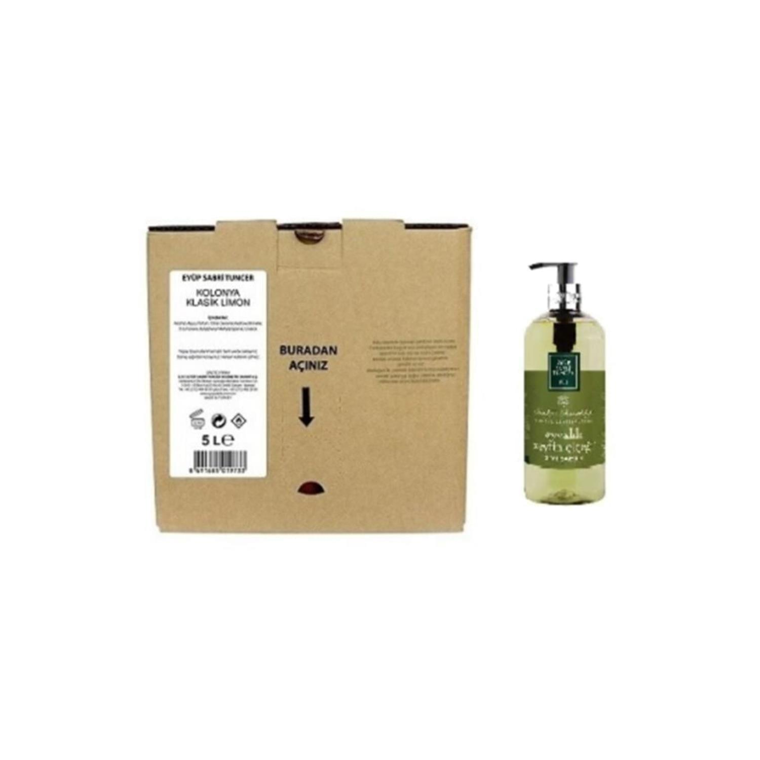Eyüp Sabri Tuncer Klasik Limon Kolonyası 5 Lt ve Ayvalık Zeytin Çiçeği 500 ML