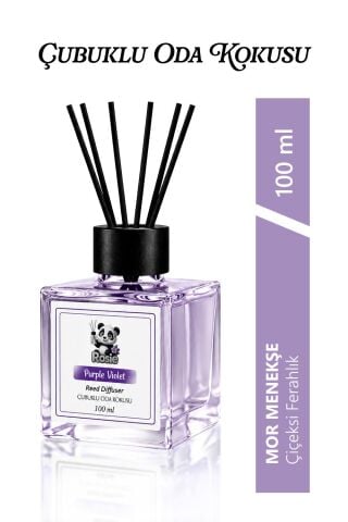 ROSIE Purple Violet Reed Diffuser Çubuklu Oda Kokusu 100 ml