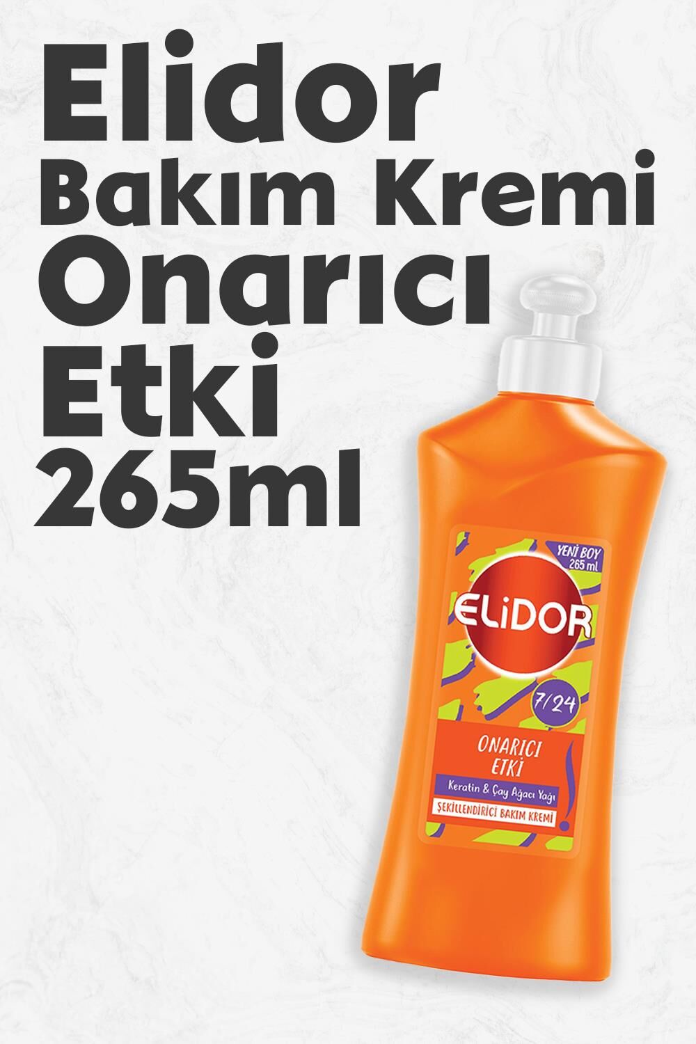 Elidor Bakım Kremi Onarıcı Etki Keratin & Çay Ağacı Yağı 265 ml