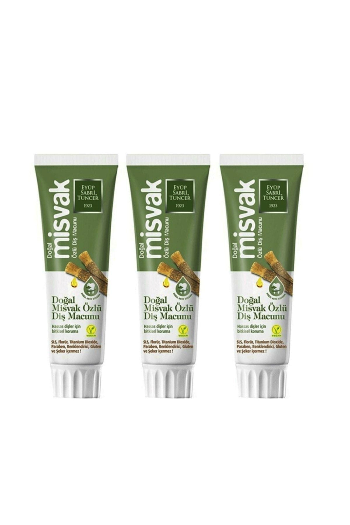 Eyüp Sabri Tuncer Doğal Misvak Özlü Diş Macunu 90 Ml 3 Adet