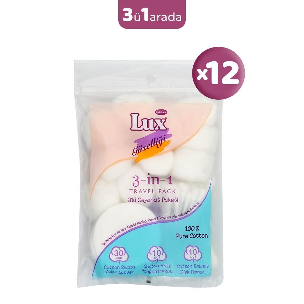 Lux 3' lü Seyahat Paketi x 12