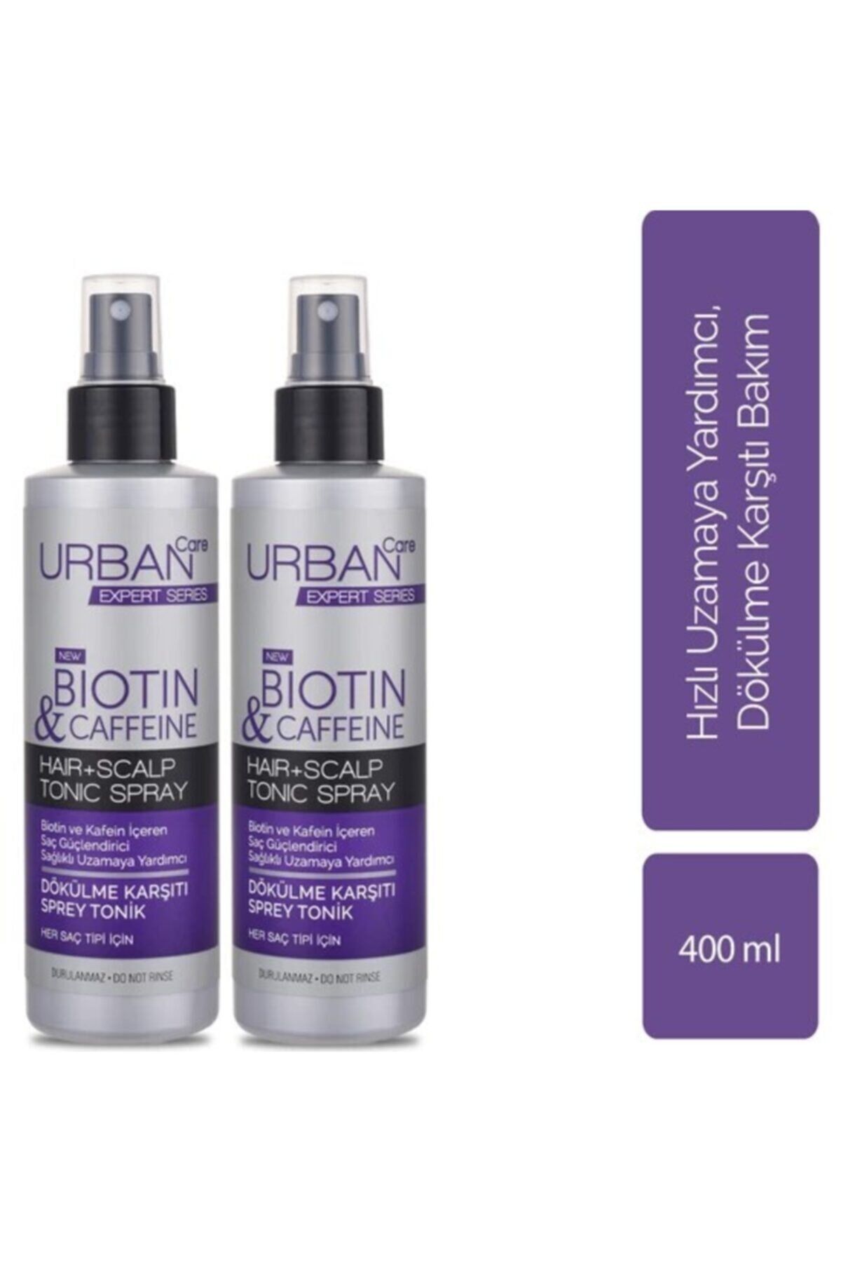 Urban Care Expert Biotin & Kafein Sprey Tonik 200 ml x 2
