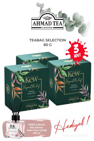 80 G Kew Garden Teabag Selection 3 Kutu ve Oda Kokusu