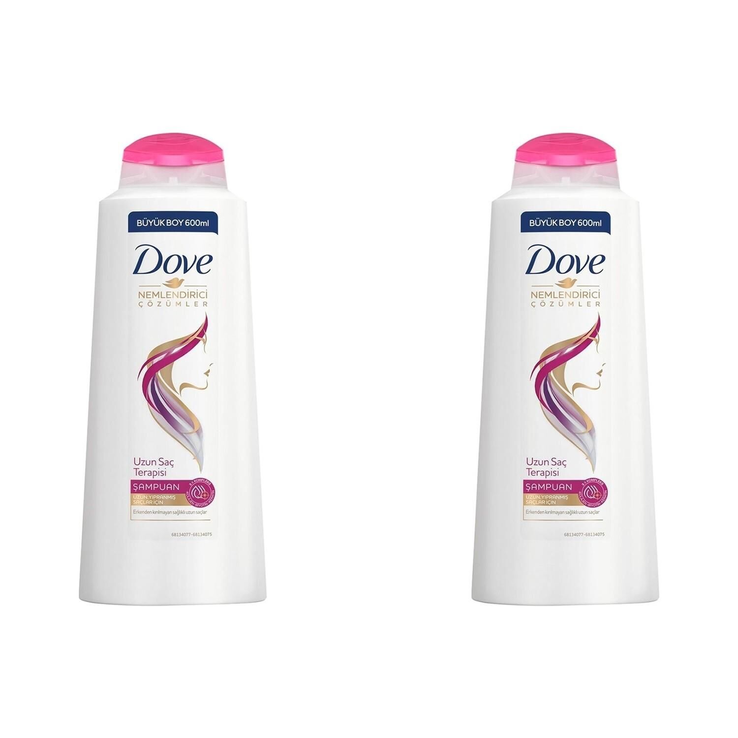 Dove Şampuan Uzun Saç Terapisi 600 ml x 2