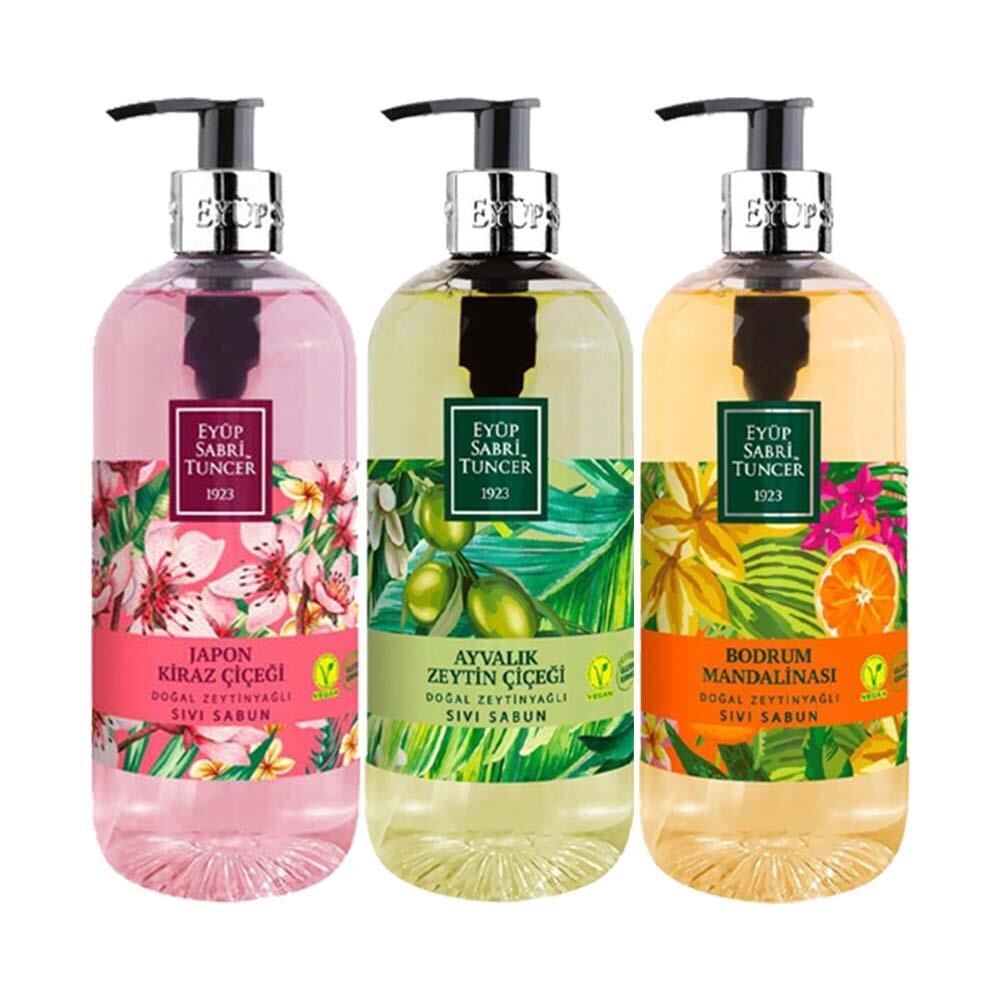 Eyüp Sabri Tuncer Ayvalık, Mandalina, Kiraz Çiçeği Sıvı Sabun 500 ml