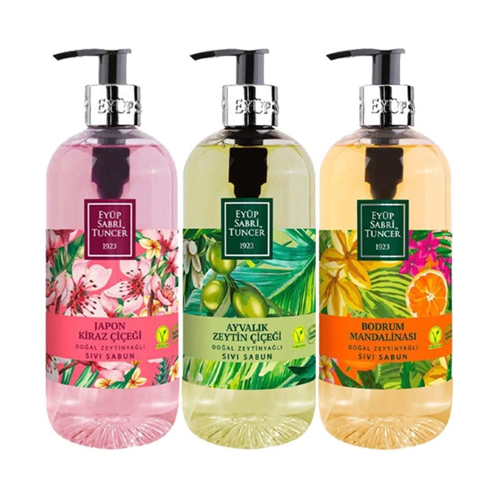 Eyüp Sabri Tuncer Ayvalık, Mandalina, Kiraz Çiçeği Sıvı Sabun 500 ml