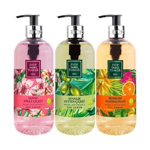 Eyüp Sabri Tuncer Ayvalık, Mandalina, Kiraz Çiçeği Sıvı Sabun 500 ml