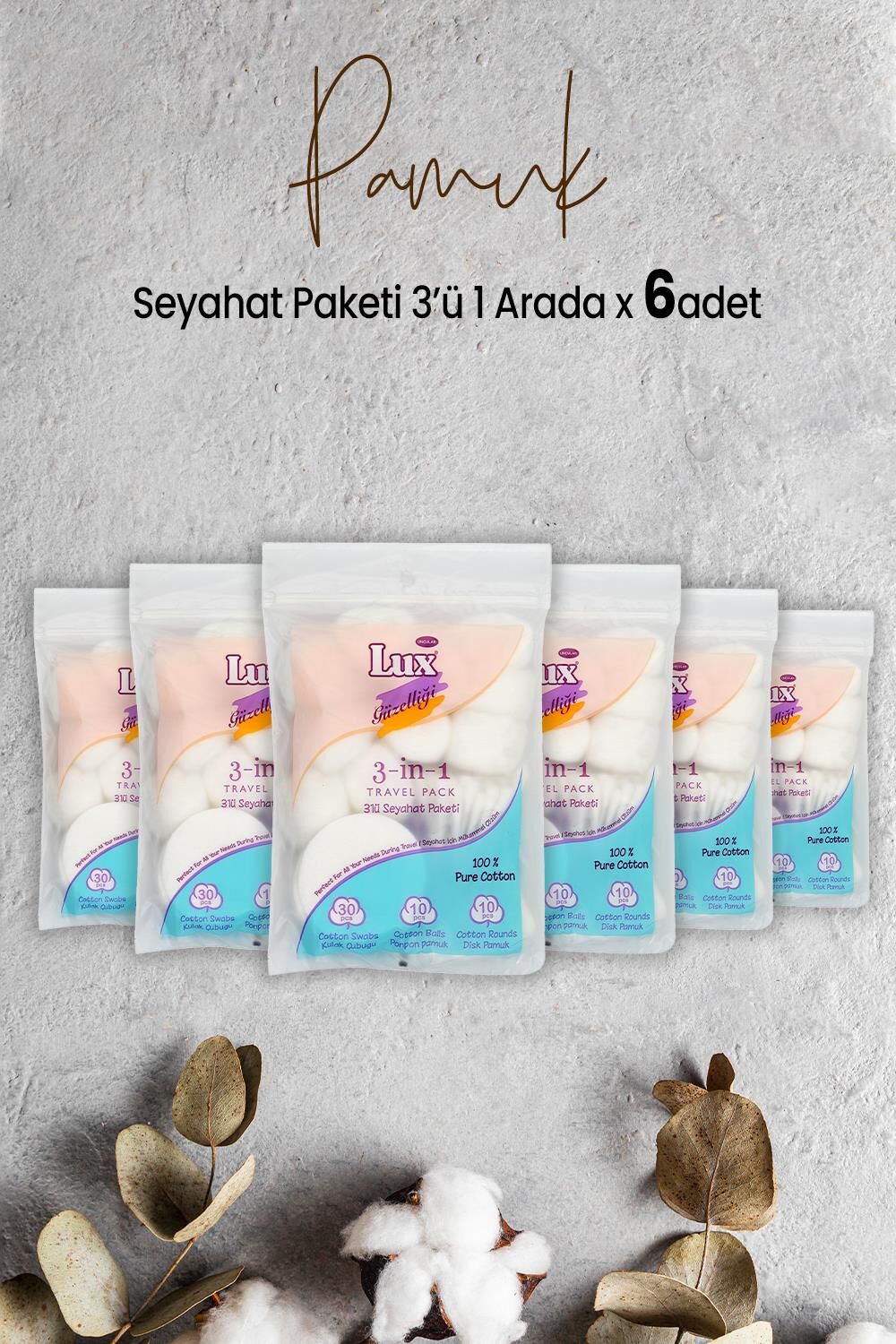 Lux 3' lü Seyahat Paketi x 6 Adet
