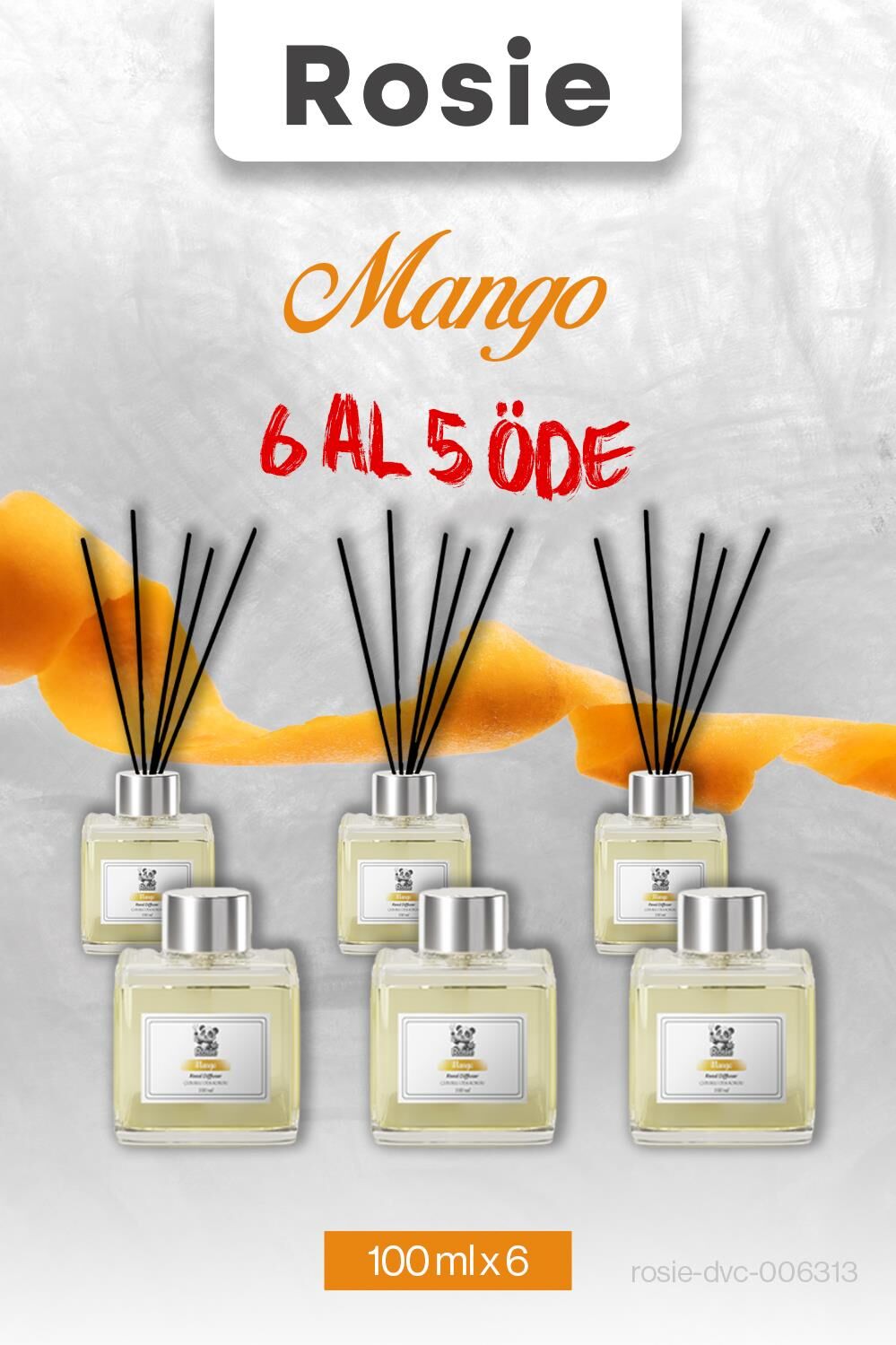 Mango 6 AL 5 ÖDE, Rosie Çubuklu Oda Kokusu 100 ml