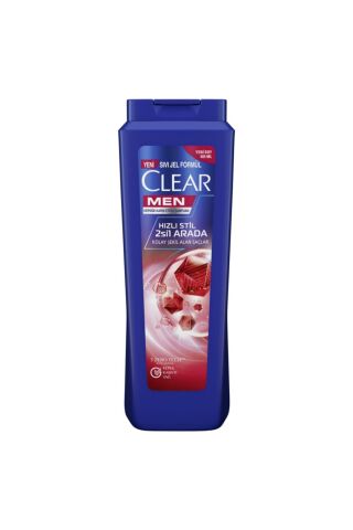 Clear Kepeğe Karşı Etkili Hızlı Stil 2'si 1 Arada Şampuan 485 ml