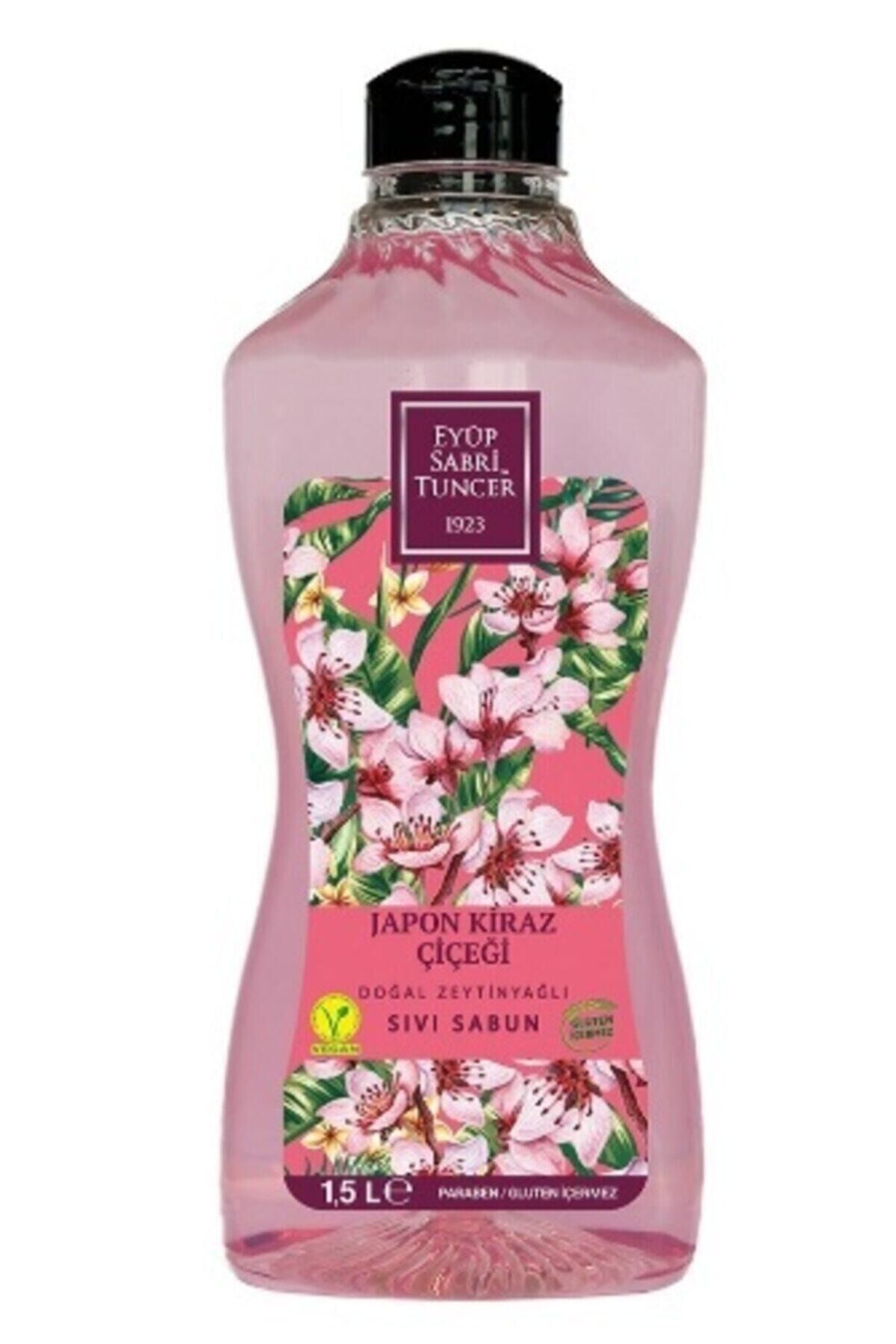 Eyüp Sabri Tuncer Doğal Zeytinyağlı Sıvı Sabun Japon Kiraz Çiçeği 1500 ML