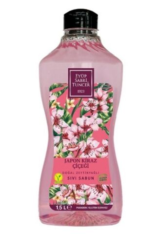 Eyüp Sabri Tuncer Doğal Zeytinyağlı Sıvı Sabun Japon Kiraz Çiçeği 1500 ML