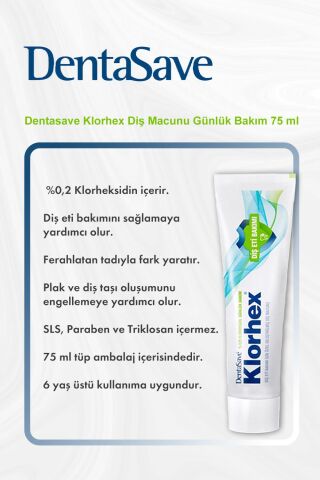 Dentasave Klorhex Diş Macunu Günlük Bakım 75 ml 5 Al 4 Öde ve Rosie Pamuk