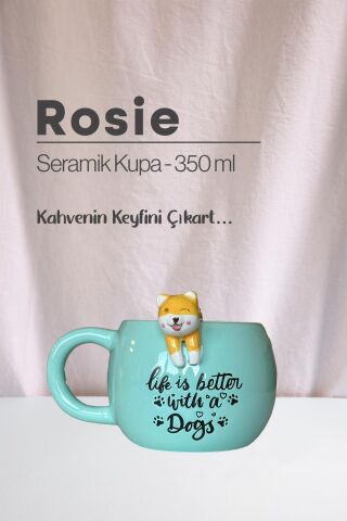 Köpek ve Kedi Seramik Kupa 350 ml
