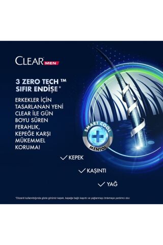 Clear Men Kepeğe Karşı Etkili Şampuan Ferahlatıcı Mentol Etkisi 485 ML