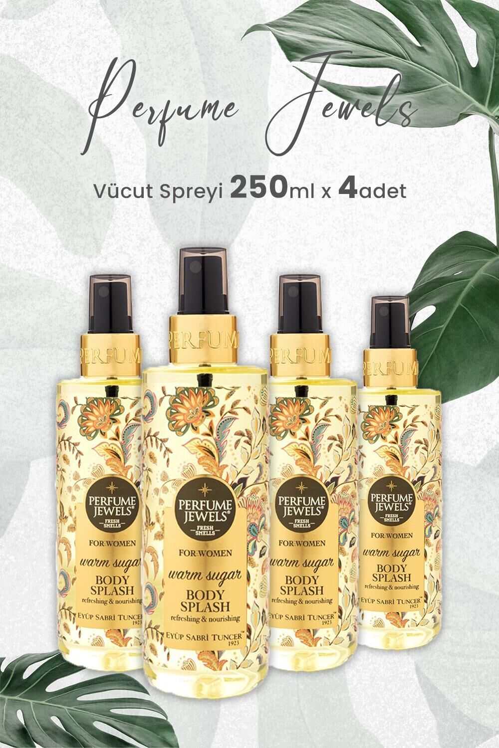 Eyüp Sabri Tuncer Pj Body Splash Warm Sugar 250 ml x 4 Adet