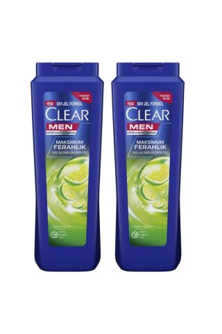 Clear Men Kepeğe Karşı Etkili Şampuan Maksimum Ferahlık Limon Özlü 485 ML x 2