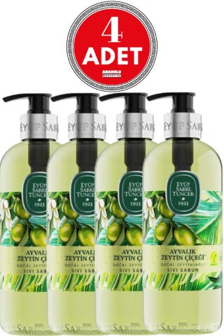 Eyüp Sabri Tuncer Ayvalık Zeytin Çiçeği Sıvı Sabun 500 ml x 4 Adet