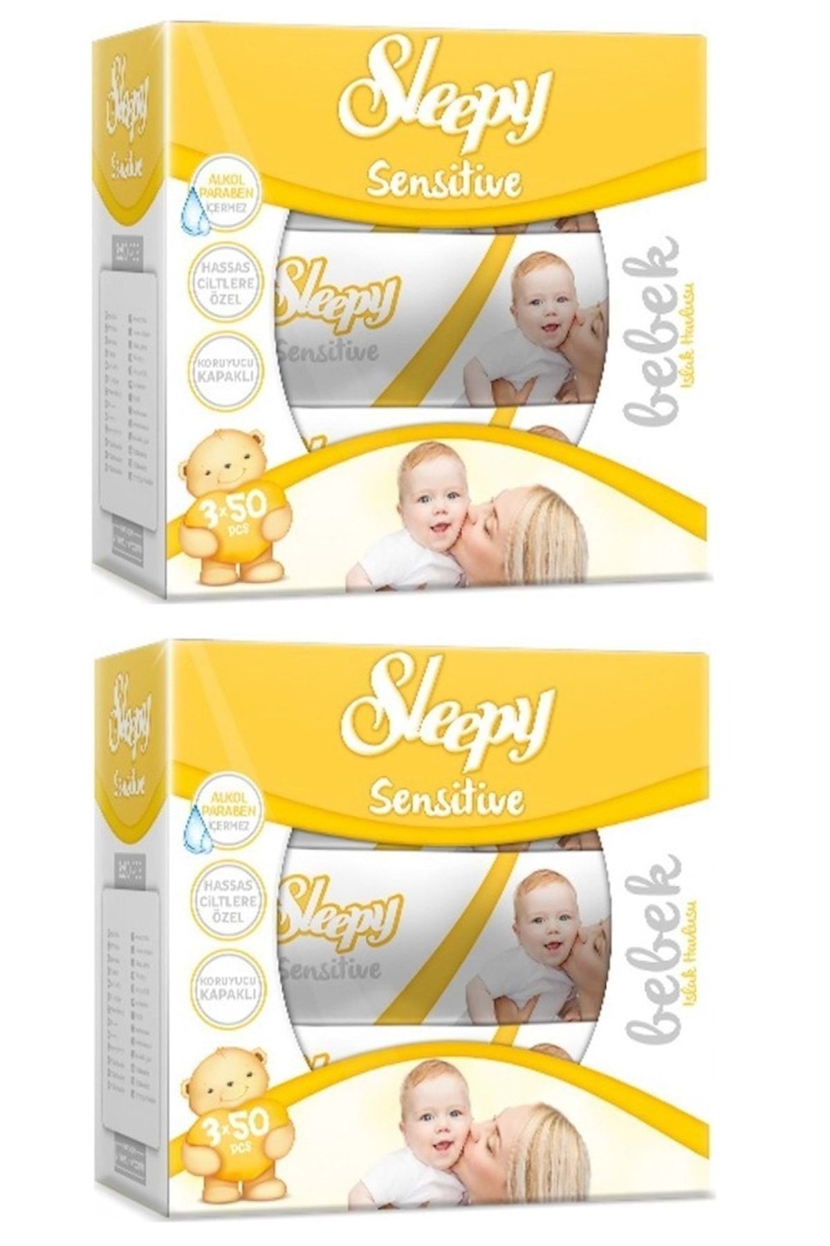 Sleepy Sensitive Islak Havlu Mendil 50 Yaprak 6 Lı Set