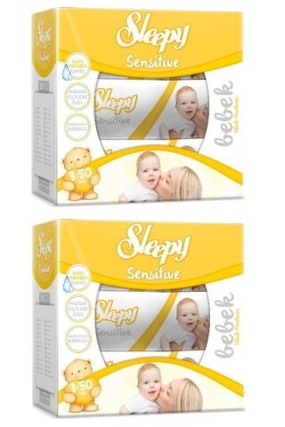 Sleepy Sensitive Islak Havlu Mendil 50 Yaprak 6 Lı Set