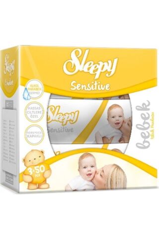 Sleepy Sensitive Islak Havlu Mendil 50 Yaprak 6 Lı Set