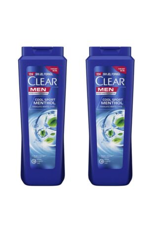 Clear Men Kepeğe Karşı Etkili Şampuan Ferahlatıcı Mentol Etkisi 485 ML x 2