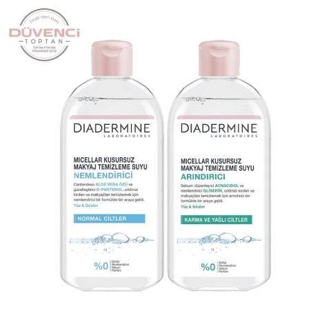 Diadermine Micellar Kusursuz Makyaj Temizleme Suyu 2'li Set, Arındırıcı + Nemlendirici 400 ml
