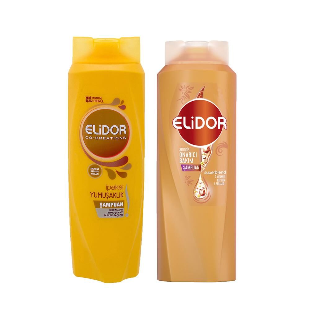 Elidor Superblend Saç Bakım Şampuanı İpeksi Yumuşaklık ve Anında Onarıcı Bakım