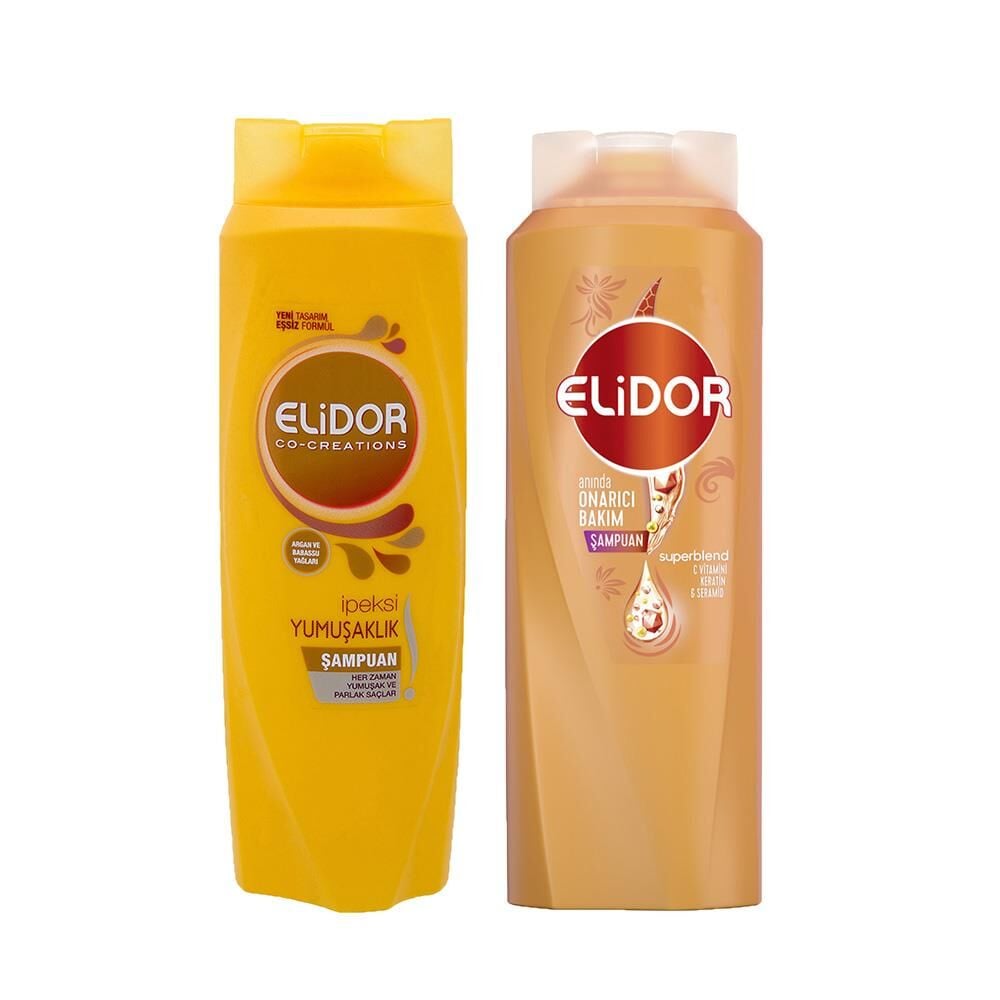 Elidor Superblend Saç Bakım Şampuanı İpeksi Yumuşaklık ve Anında Onarıcı Bakım