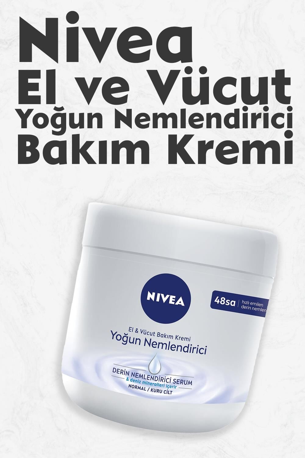 Nivea El ve Vücut Yoğun Nemlendirici Bakım Kremi 400 ml
