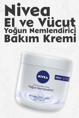 Nivea El ve Vücut Yoğun Nemlendirici Bakım Kremi 400 ml