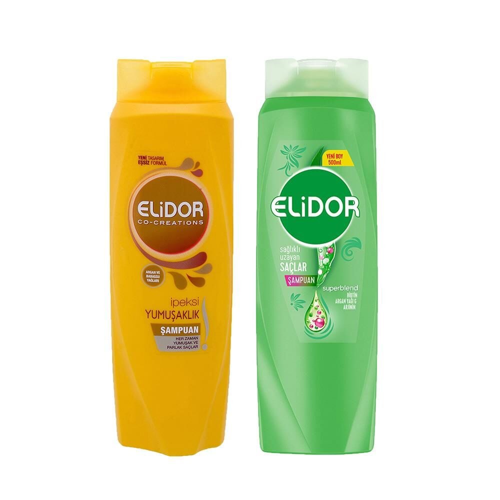 Elidor Superblend Saç Bakım Şampuanı İpeksi Yumuşaklık ve Sağlıklı Uzayan Saçlar Biotin