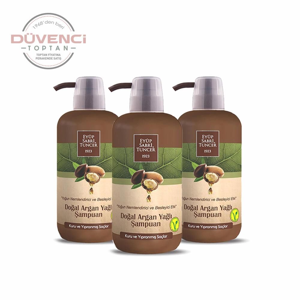 Düvenci Toptan Eyüp Sabri Tuncer Argan Yağlı Şampuan Seti 3' lü Paket