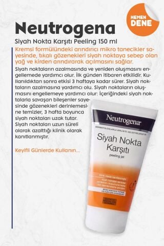 Neutrogena Siyah Nokta Karşıtı Peeling 150 ml