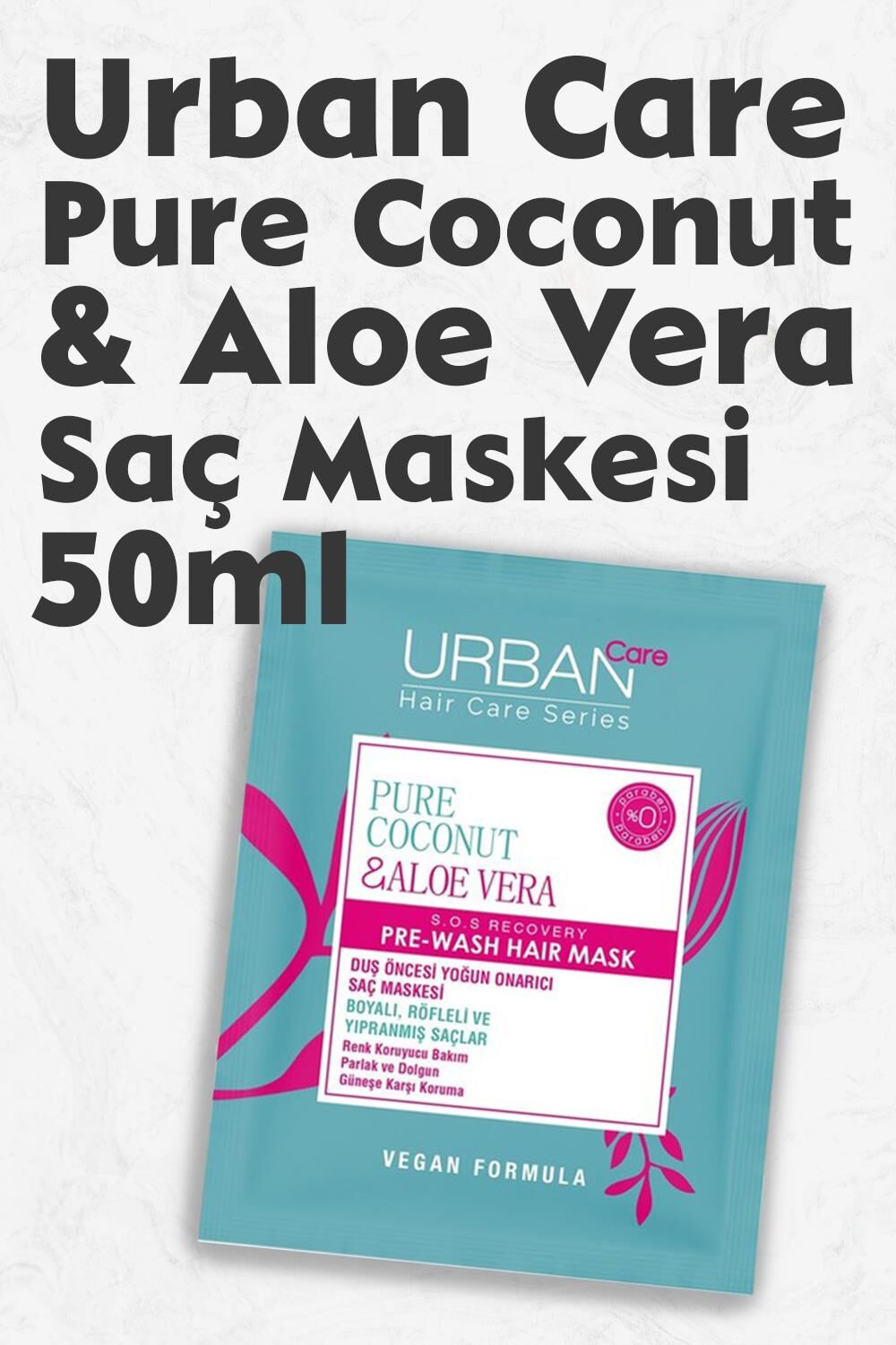 Urban Care Pure Coconut & Aloe Vera Saç Maskesi 50 ml