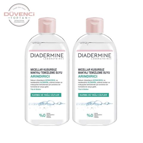 Diadermine Arındırıcı Micellar Kusursuz Makyaj Temizleme Suyu 400 ml x 2 Adet